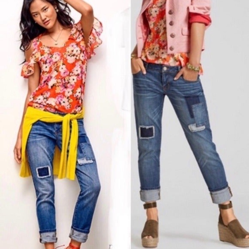 CAbi Patched Boyfriend Jeans style 5308